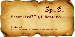 Szentkirályi Bettina névjegykártya